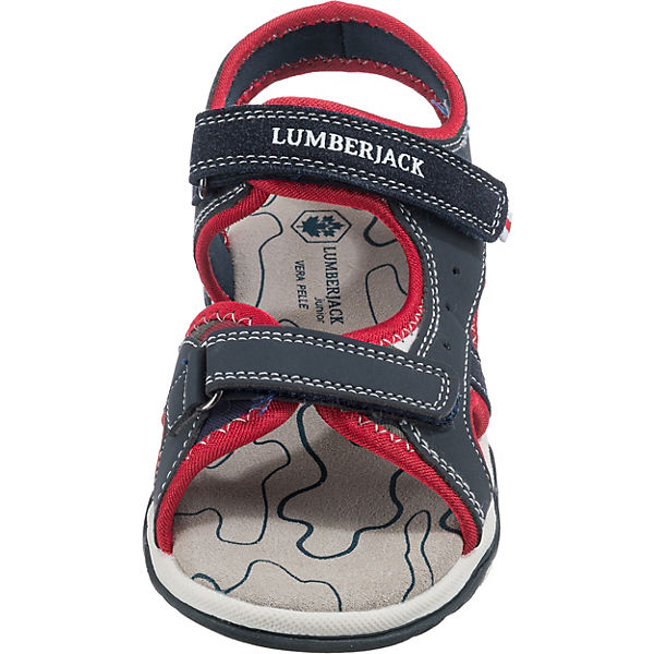 Schuhe Klassische Sandalen Lumberjack Sandalen LEVI für Jungen blau/rot