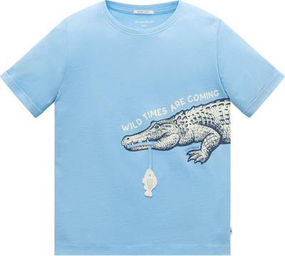 TOM TAILOR T-Shirt für Jungen Krokodile blau