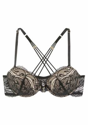 LASCANA Push-up-BH schwarz