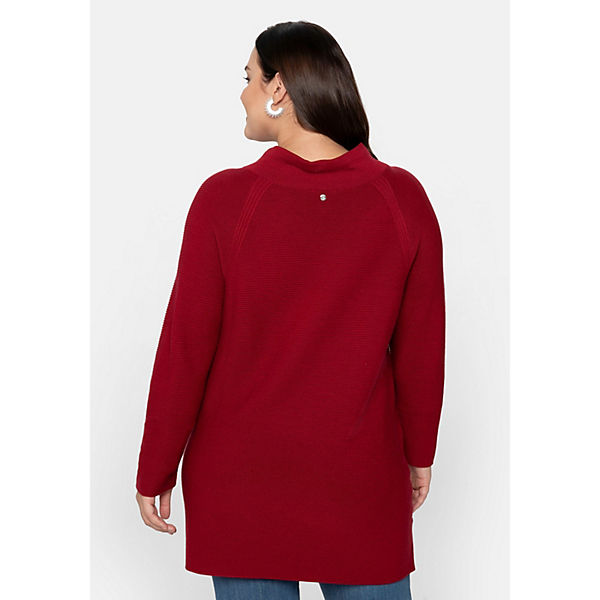 Bekleidung Pullover & Strickjacken sheego Pullover Pullover rot