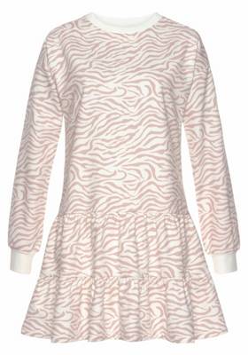 LASCANA Sweatkleid braun