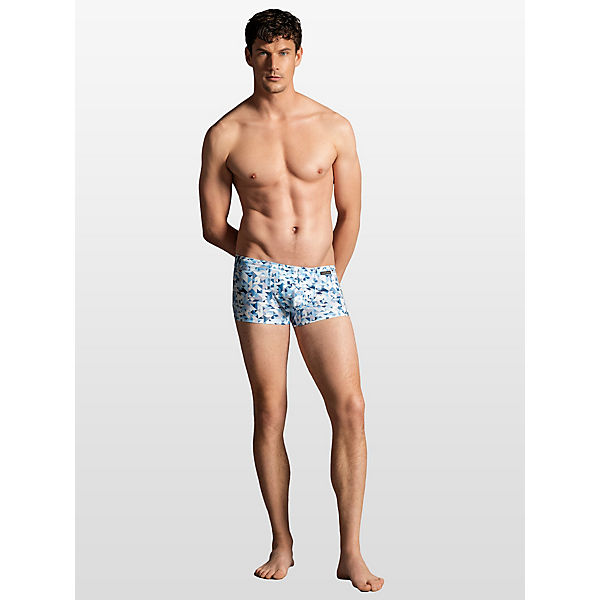 Bekleidung Badehosen olaf benz® Beachpants BLU2156 Badeshorts blau/weiß