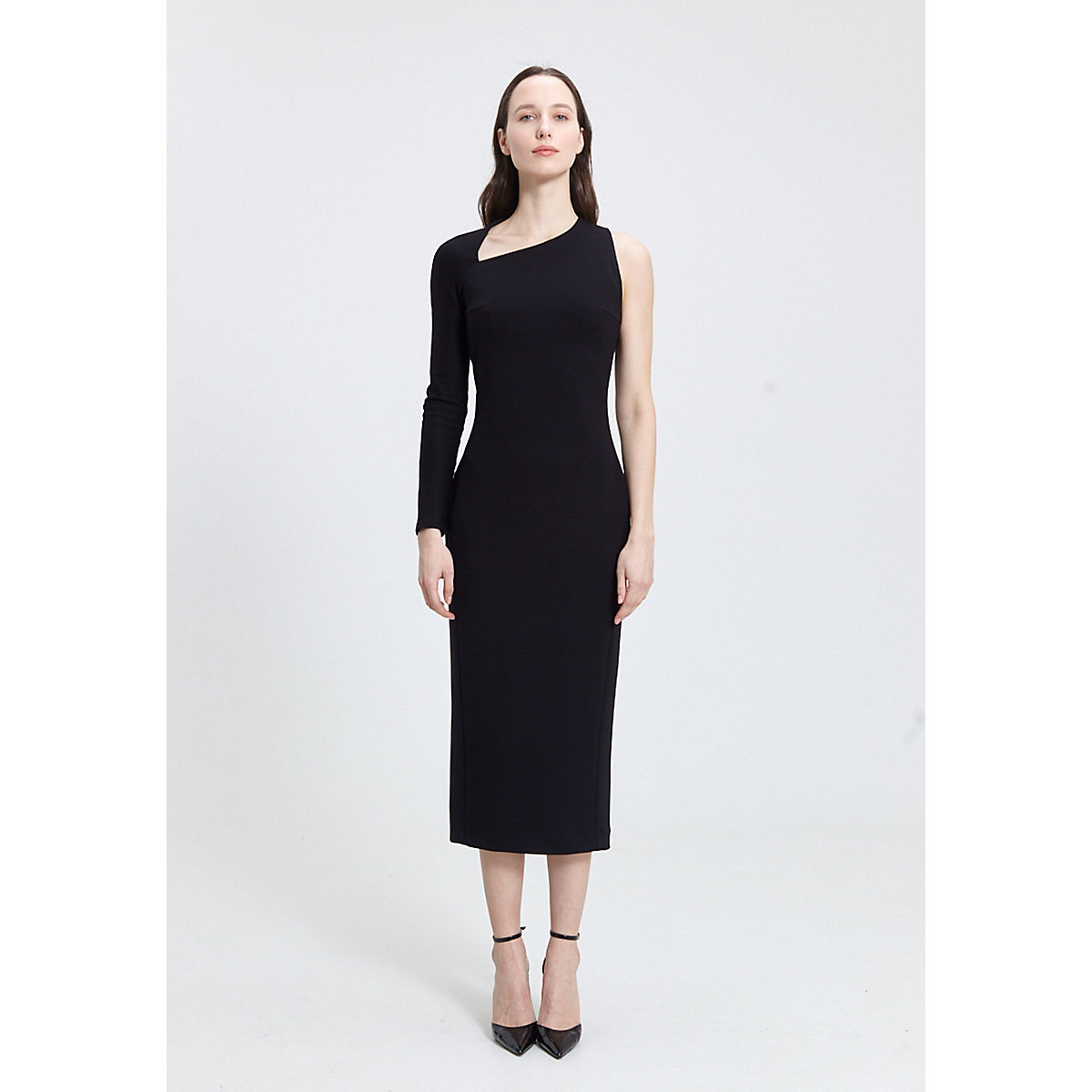 MONOSUIT Kleid ASYMMETRIC DRESS Jerseykleider schwarz