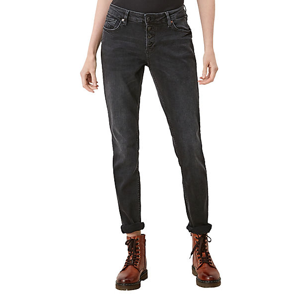 Bekleidung Stoffhosen QS by s.Oliver Slim: Slim leg-Jeans Stoffhosen grau