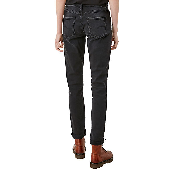 Bekleidung Stoffhosen QS by s.Oliver Slim: Slim leg-Jeans Stoffhosen grau