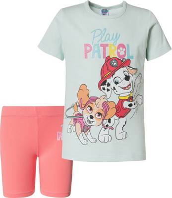 PAW Patrol PAW Patrol Set T-Shirt + Radler für Mädchen hellgrün
