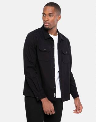 THREADBARE Threadbare Hemd Perrin Langarmhemden AdultM schwarz