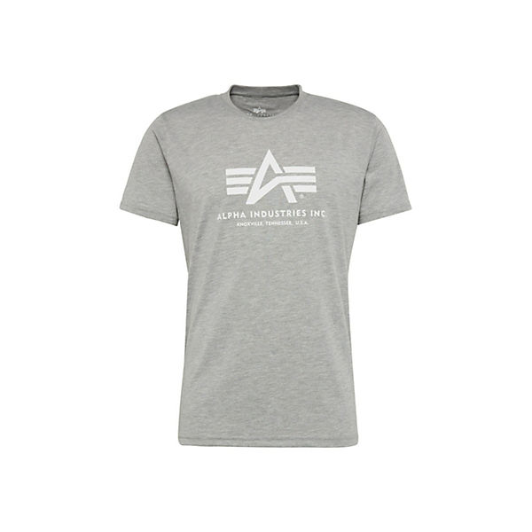Bekleidung T-Shirts Alpha Industries shirt T-Shirts grau