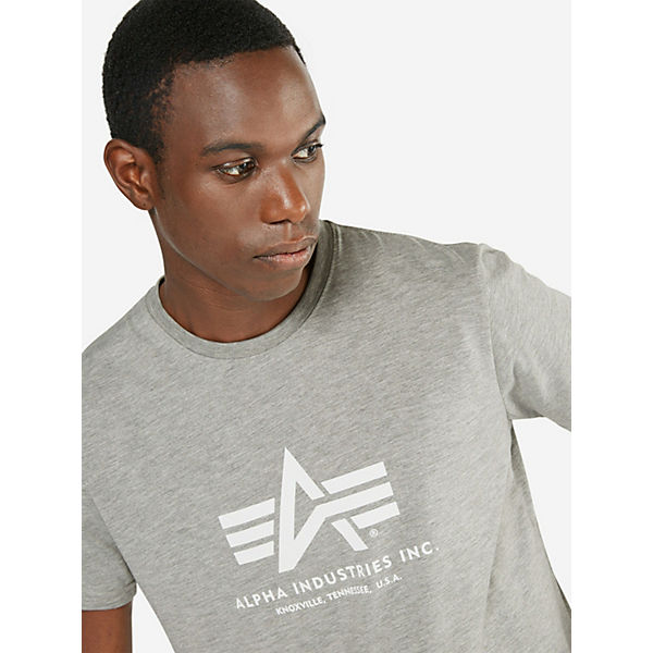 Bekleidung T-Shirts Alpha Industries shirt T-Shirts grau
