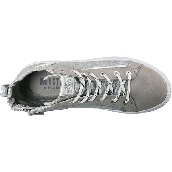 Schuhe Sneakers High MUSTANG 1419-502-22 Sneakers High grau