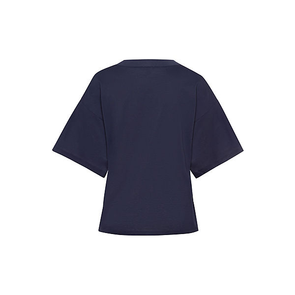 Bekleidung T-Shirts HANRO T-Shirt Natural Shirt T-Shirts dunkelblau