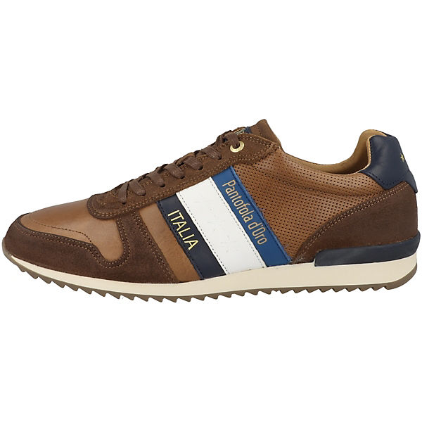 Schuhe Sneakers Low Pantofola d'Oro Schnürschuhe Pantofola d'Oro RIZZA Sneakers Sneakers Low cognac