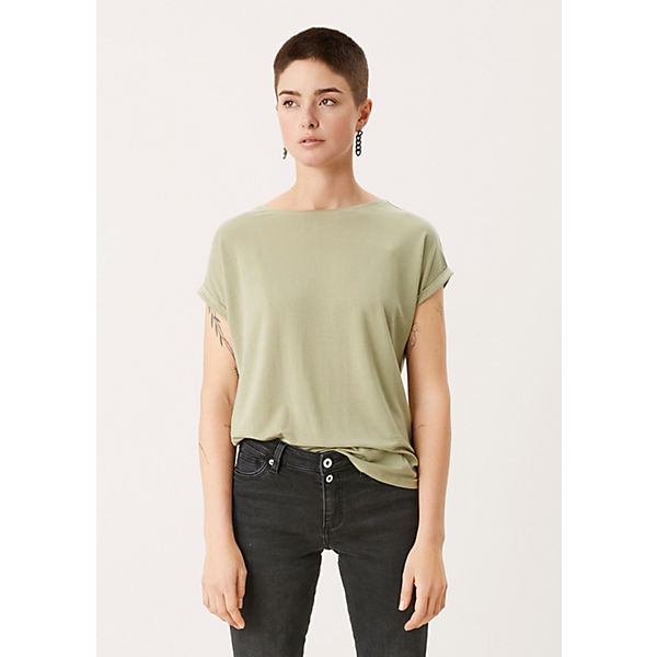 Bekleidung T-Shirts QS by s.Oliver Jerseyshirt im Loose Fit T-Shirts olive