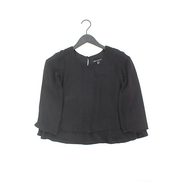 Second Hand -  Bluse 3/4 Ärmel schwarz aus Polyester Damen Gr. M