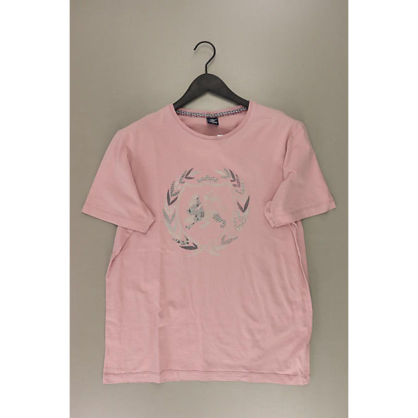 Second Hand - Lerros Printshirt Kurzarm rosa aus Baumwolle Herren Gr. XL