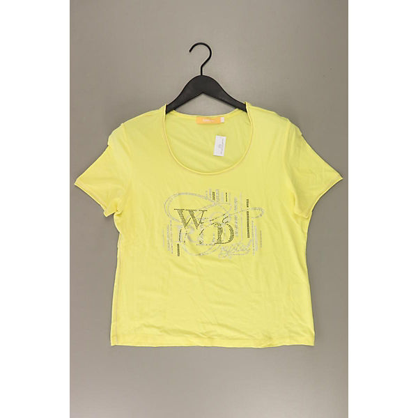 Second Hand - Biba T-Shirt Kurzarm gelb aus Viskose Damen Gr. L