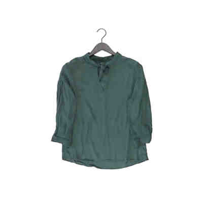 Second Hand - Bluse 3/4 Ärmel olivgrün aus Viskose Damen Gr. M