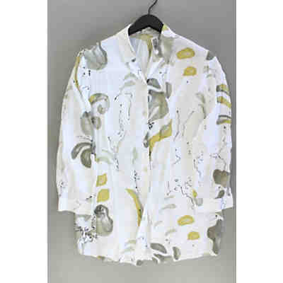 Second Hand - Bluse 3/4 Ärmel Vintage weiß Damen Gr. XL