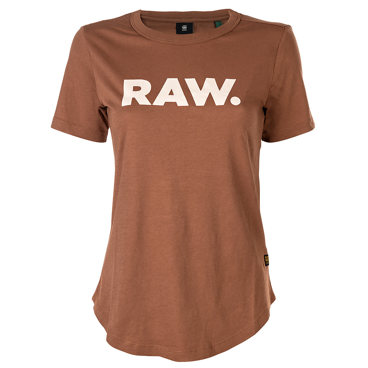G-Star RAW Damen T-Shirt RAW. slim Rundhals Kurzarm Print T-Shirts braun