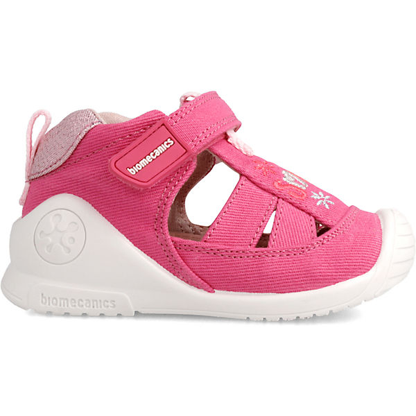 Schuhe Klassische Sandalen biomecanics Baby Sandalen BIOGATEO CANVAS für Mädchen pink