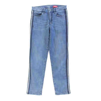 Second Hand - Stooker Skinny Jeans gestreift blau aus Baumwolle Damen Gr. M