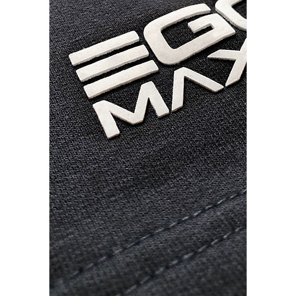 Bekleidung Shorts EGOMAXX Sweat Shorts Kurze Baggy Sport Hose mit Tunnelzug Logo pastellblau