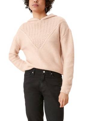 QS by s.Oliver Strickpullover mit Kapuze Pullover pink