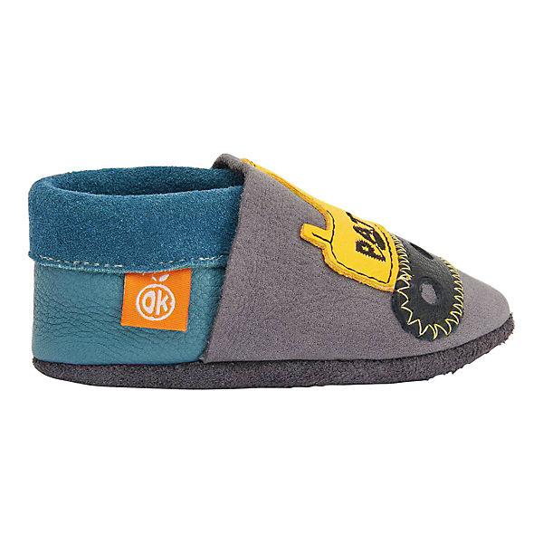 Schuhe Orangenkinder Krabbel- und Hausschuhe Bagger blau Schuhe Orangenkinder Krabbel- und Hausschuhe Bagger blau