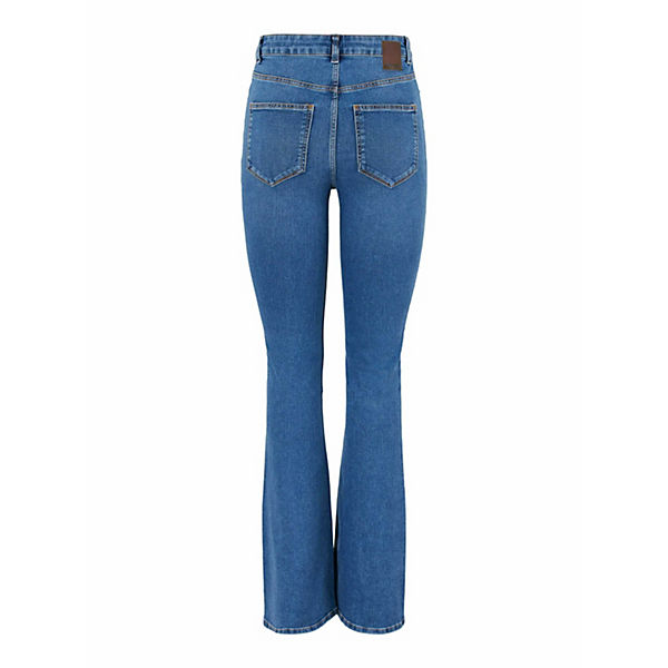Bekleidung Bootcut Jeans pieces jeans peggy Jeanshosen blue denim