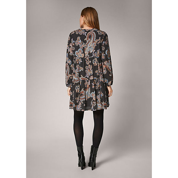 Bekleidung Freizeitkleider comma COMMA kleid Jerseykleider mehrfarbig Bekleidung Freizeitkleider comma COMMA kleid Jerseykleider mehrfarbig