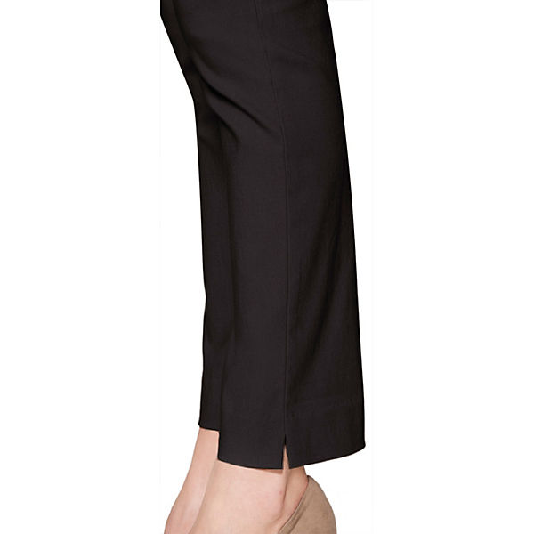 Bekleidung Straight Jeans Lisette L. Slim Leg in Flatterie Fit design Jeanshosen schwarz