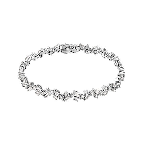 Accessoires Armbänder AMOR Armband für Damen Sterling Silber 925 rhodiniert Zirkonia (synth.) Armbänder silber Accessoires Armbänder AMOR Armband für Damen Sterling Silber 925 rhodiniert Zirkonia (synth.) Armbänder silber