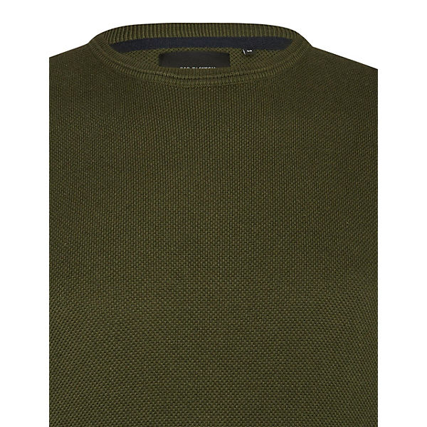 Bekleidung Pullover Big fashion Strickpullover mit Struktur Pullover dunkelgrün
