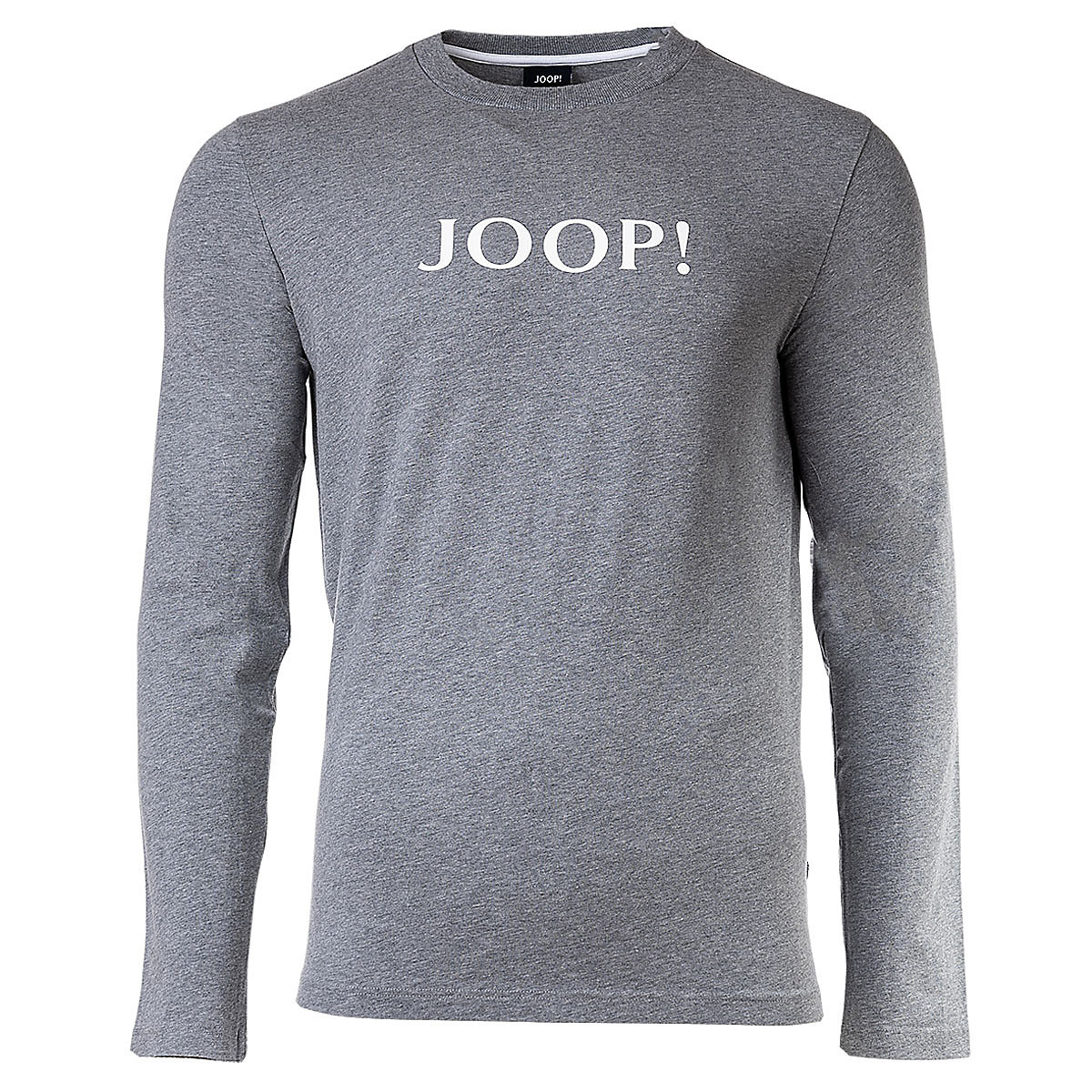 JOOP! Herren Langarm-Shirt Loungewear Rundhals Longsleeve Cotton Stretch T-Shirts grau