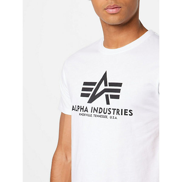 Bekleidung T-Shirts Alpha Industries shirt T-Shirts weiß