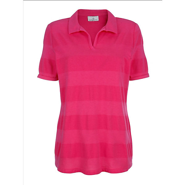 Bekleidung T-Shirts BASICALLY YOU Shirt mit Streifenoptik Ton-in Ton pink