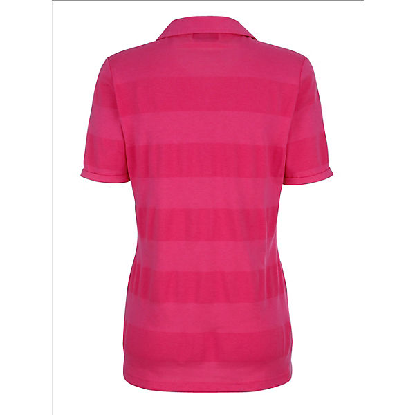 Bekleidung T-Shirts BASICALLY YOU Shirt mit Streifenoptik Ton-in Ton pink Bekleidung T-Shirts BASICALLY YOU Shirt mit Streifenoptik Ton-in Ton pink