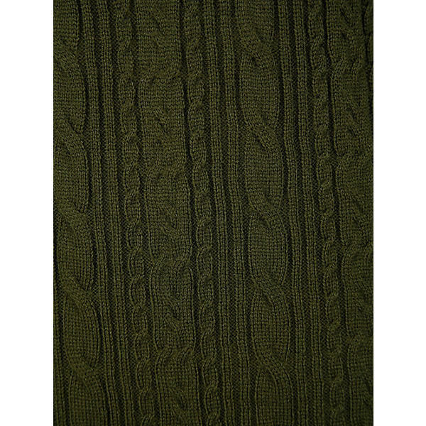Bekleidung Pullover BASICALLY YOU Pullover mit Stickmuster dunkelgrün Bekleidung Pullover BASICALLY YOU Pullover mit Stickmuster dunkelgrün