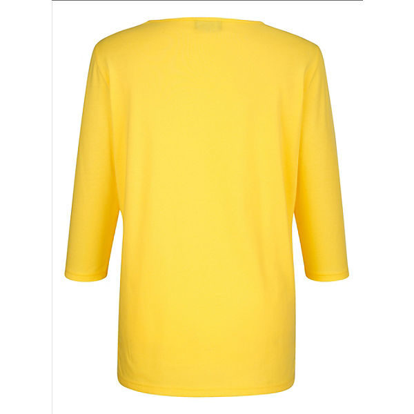 Bekleidung T-Shirts m. collection Shirt mit aufwendiger Plättchendekoration gelb Bekleidung T-Shirts m. collection Shirt mit aufwendiger Plättchendekoration gelb