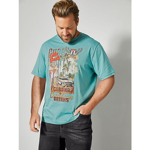 Bekleidung T-Shirts John F. Gee T-Shirt aus reiner Baumwolle mehrfarbig