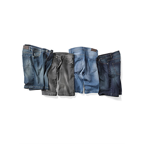 Bekleidung Straight Jeans Roger Kent Bermuda in bequemer Stretch-Qualität dunkelblau