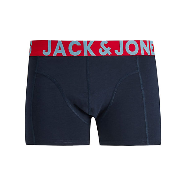 Bekleidung Boxershorts JACK & JONES Set 3er Pack JACCRAZY Trunks Boxershorts Unterhose schwarz Modell 3