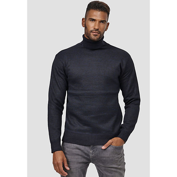 Bekleidung Pullover Max Men® Rollkragen Sweater Basic Longsleeve Design Strick Pullover pastellblau