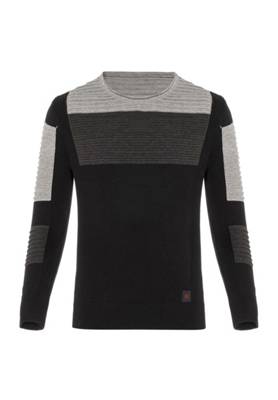 CIPO & BAXX® Cipo & Baxx Strickpullover schwarz-kombi