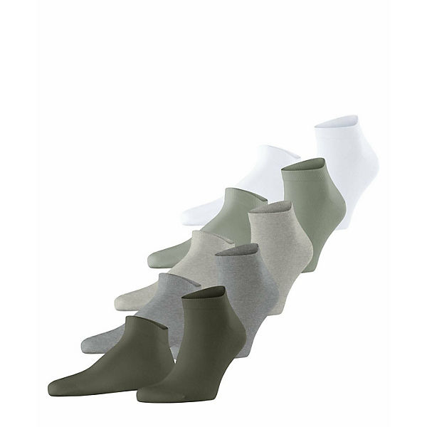 Bekleidung Sneakersocken ESPRIT Herren Sneaker-Socken 5er Pack - Solid Mix Bio-Baumwolle One Size uni Sneakersocken grau