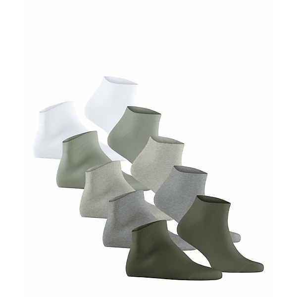 Bekleidung Sneakersocken ESPRIT Herren Sneaker-Socken 5er Pack - Solid Mix Bio-Baumwolle One Size uni Sneakersocken grau