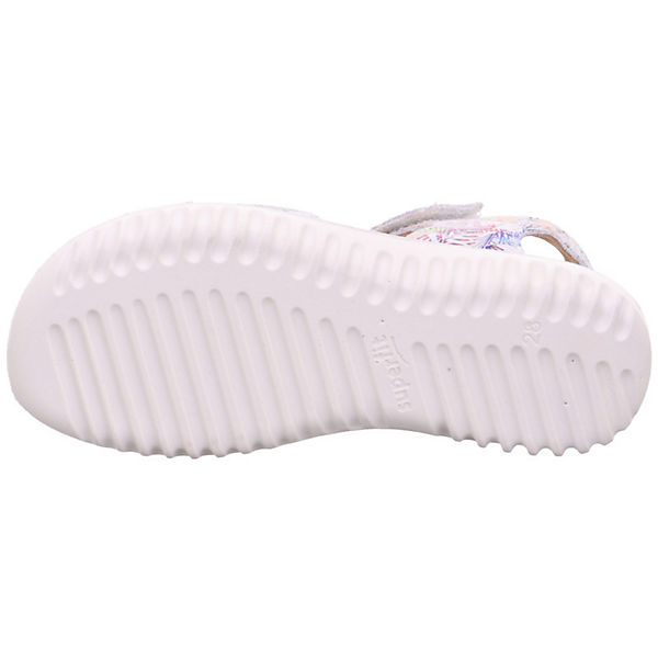 Schuhe Klassische Sandalen superfit Sandale SPARKLE in WMS Weite M4 weiß