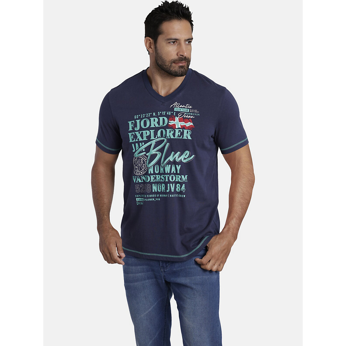 JAN VANDERSTORM T-Shirt NORDGER T-Shirts dunkelblau