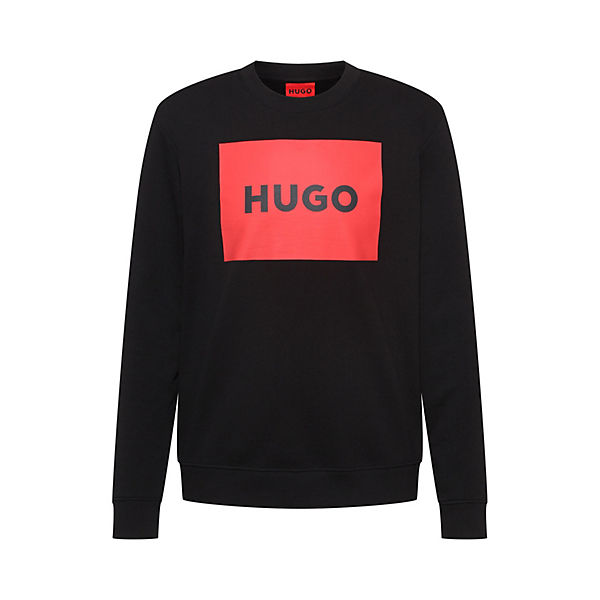 Bekleidung Sweatshirts HUGO Herren Sweater - Duragol222 Sweatshirt Rundhals French Terry Baumwolle Sweatshirts schwarz