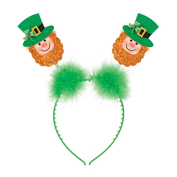 St. Patricks Day Haarreif mit Kobolden für die Feierlichkeiten zum St. Patricksday Kostümzubehör